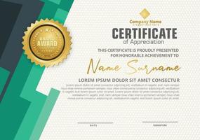 certificate template with modern pattern,diploma,Vector illustration vector