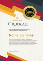 certificate template with modern pattern,diploma,Vector illustration vector