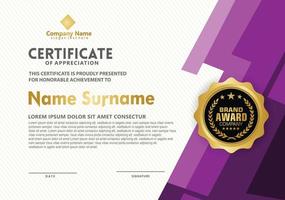 certificate template with modern pattern,diploma,Vector illustration vector