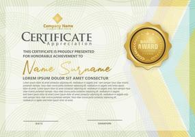 certificate template with modern pattern,diploma,Vector illustration vector