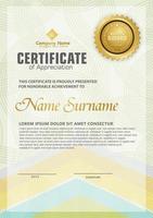 certificate template with modern pattern,diploma,Vector illustration vector