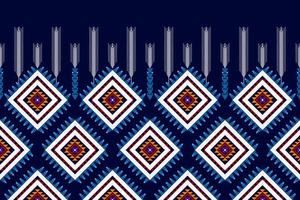 Abstract geometric seamless pattern design. Aztec fabric carpet mandala ornament chevron textile decoration wallpaper traditional embroidery vector illustrations background
