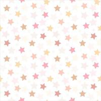 Seamless cute pattern with stars in different colors vector