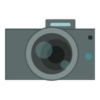 Photo camera isolated vector object