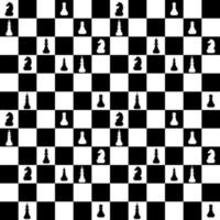 Chess board seamless pattern with figures vector