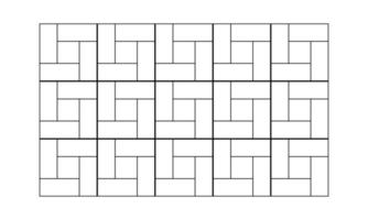 patrón geométrico abstracto. adorno blanco y negro para el suelo. patrón gráfico moderno. diseño gráfico de celosía simple vector