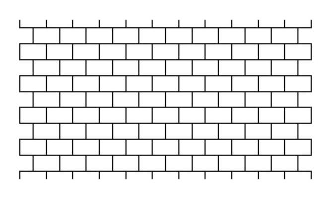 Subway tile line background. Metro tile pattern. Vector illustration