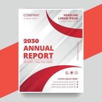 Creative modern and professional annual report design templates vector