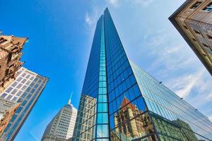 Boston, Famous Copley Square and city skyline photo