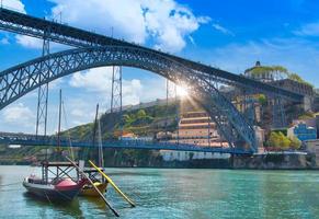 Landmark Dom Luis Bridge in Porto, Portugal