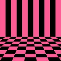 black and pink checkerboard product promotion scene background vector