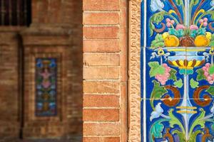 Plaza de Espana, Seville, Architectural details and ornaments photo