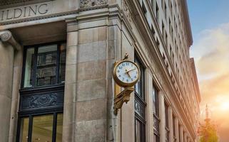 Boston architecture and houses in historic center close to landmark Beacon Hill photo