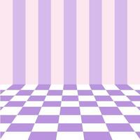 purple checkerboard product display scene background vector