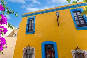 Zacatecas, Mexico, colorful old city streets in historic center of near central cathedral photo