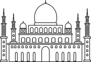 mosque outline vector