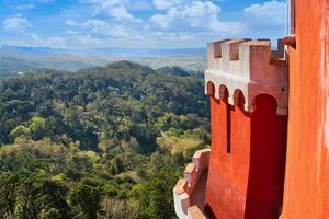 Scenic colorful Pena Palace in Sintra, Portugal photo