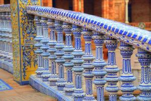 Plaza de Espana, Seville, Architectural details and ornaments photo