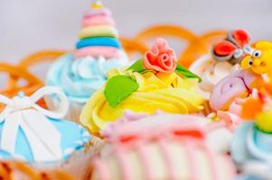 Wedding cookies in a basket photo