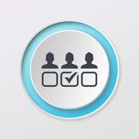 Play button white color assign user digital design logo icon photo