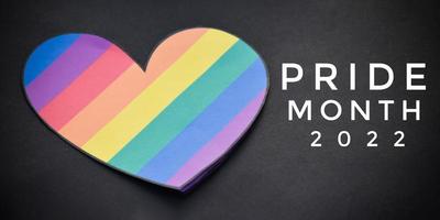lgbt greeting card, lgbt celebrations in pride month around the world concept. photo
