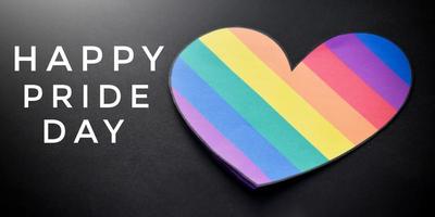 lgbt greeting card, lgbt celebrations in pride month around the world concept. photo