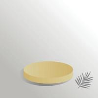 simple background with 3d podium vector