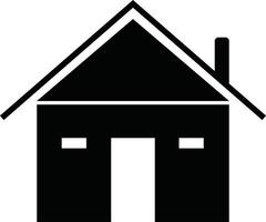 black vector of house icon