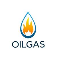 plantilla logo petróleo gas vector