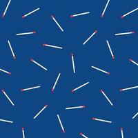 Vector illustration of match stick pattern on blue background.Abstract doodle wallpaper.