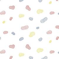 Hand drawn vector illustration of abstract pattern on white background.Blue,red,yellow net.
