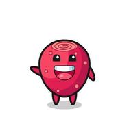 happy prickly pear cute mascot character vector