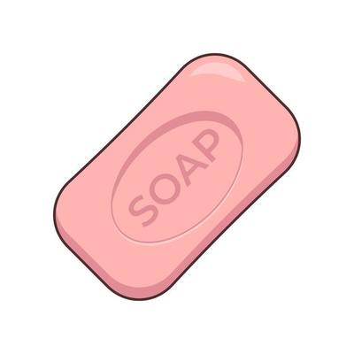 vector soap isolated on white background