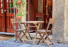 Restaurant near famous Rio Douro River promenade photo