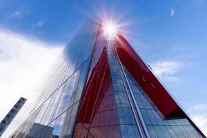 Canada, scenic Montreal panoramic skyline in downtown financial and technology city center photo