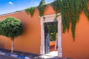 Durango, Mexico, colonial colorful city center near central Plaza de Armas and Cathedral Basilica photo