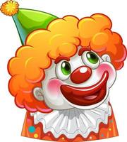 Cute clown cartoon character