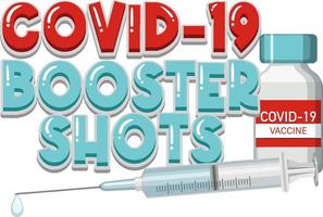 Booster shorts covid 19 vaccine logo vector