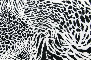 texture of print fabric striped zebra and leopard for background photo