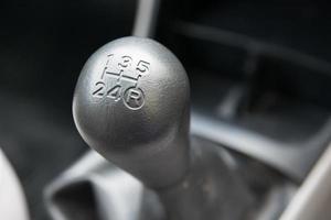 Manual  transmission gear shift. photo