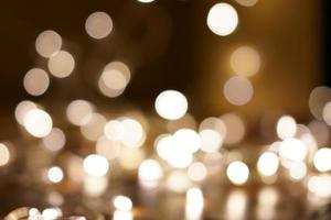 Beautiful bokeh pattern background created by orange light. blur photo