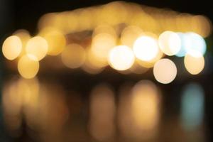 Beautiful bokeh pattern background created by orange light.blur photo