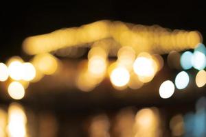 Beautiful bokeh pattern background created by orange light.blur photo