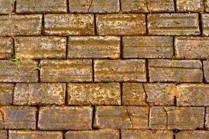 Old orange brick wall texture background photo