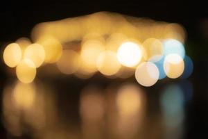 Beautiful bokeh pattern background created by orange light.blur photo