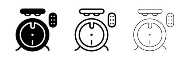 Robot vacuum cleaner icon set. vector