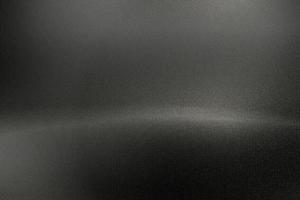 Brushed black metal wall with scratched surface, abstract texture background photo