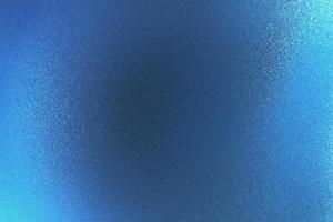 Shiny rough blue metal wall, abstract texture background photo