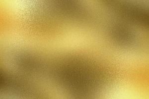 Glowing gold wave steel sheet surface, abstract texture background