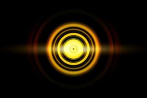 Abstract light effect with sound waves oscillating on black background photo